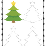 Christmas Symbols Tracing Worksheets   Preschool Mom Intended For Christmas Tree Tracing Worksheets
