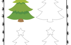 Christmas Symbols Tracing Worksheets - Preschool Mom intended for Christmas Tree Tracing Worksheets