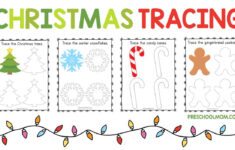 Christmas Symbols Tracing Worksheets - Preschool Mom with regard to Printable Preschool Christmas Worksheets