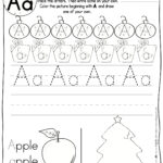 Christmas Themed Abc Pracitce Worksheets Regarding Christmas Abc Worksheets Kindergarten