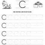 Christmas Themed Word Tracing Worksheets • Beeloo Printable Crafts With Christmas Letter Tracing Worksheets