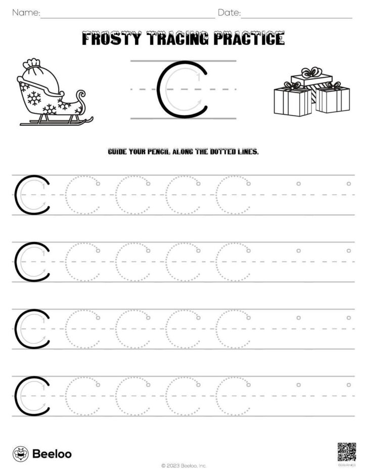 Christmas Letter Tracing Worksheets Christmas Letter Tracing Worksheets