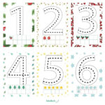 Christmas Tracing Numbers (Download) Intended For Christmas Number Tracing Worksheets