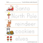 Christmas Tracing Worksheets   Raising Hooks Within Free Christmas Tracing Worksheets