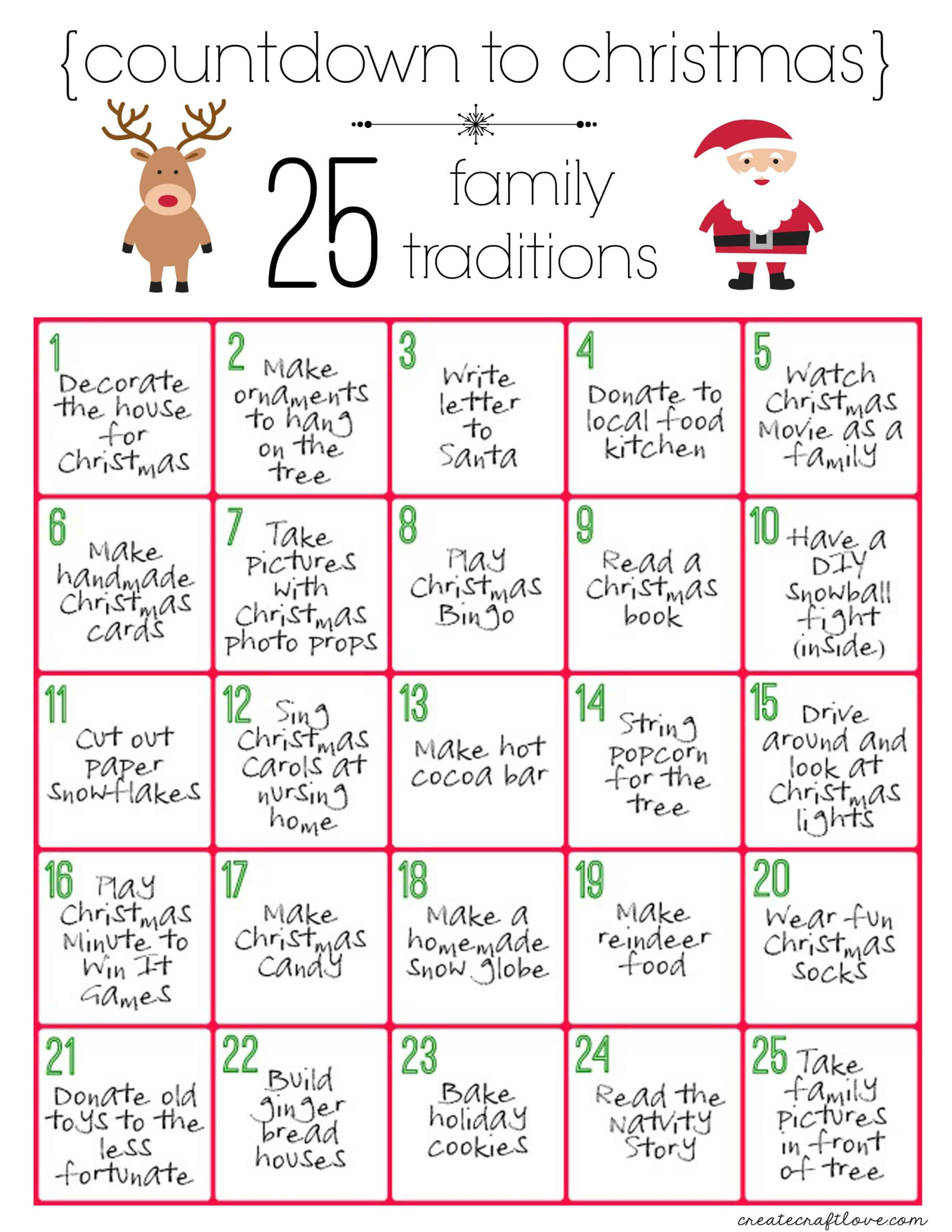 Christmas Traditions Printable | Free Christmas Download pertaining to My Christmas Traditions Worksheets