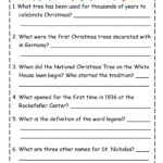 Christmas Traditions Reading Comprehension Passage | Made Throughout 4th Grade Christmas Reading Comprehension Worksheets