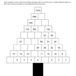 Christmas Tree Addition Puzzle Worksheets [Free Pdf] In Christmas Tree Math Worksheets