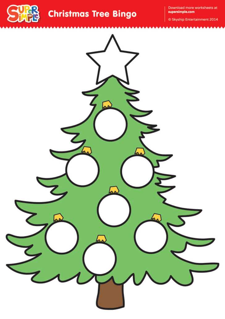 Christmas Tree Worksheets Printable