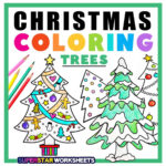 Christmas Tree Coloring Pages (Free Printables)   Superstar Worksheets Throughout Christmas Tree Color Worksheets