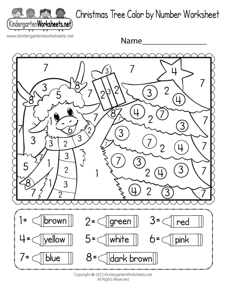 Christmas Tree Graph Worksheets