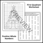 Christmas Tree Coordinate Graphing Plotting Points Ordered Pairs With Regard To Christmas Tree Graphing Worksheets