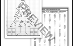 Christmas Tree Coordinate Graphing Plotting Points Ordered Pairs with regard to Christmas Tree Graphing Worksheets