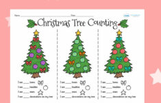 Christmas Tree Counting Worksheets regarding Christmas Tree Counting Worksheets