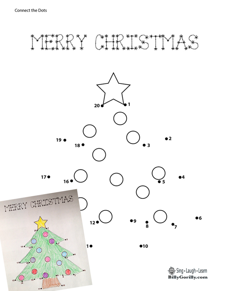 Christmas Connect the Dots Worksheets Christmas Connect the Dots Worksheets