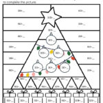 Christmas Tree Multiplication Coloring Sheets | Teachtastic With Multiplication Christmas Coloring Worksheets