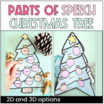 Christmas Tree Parts Of Speech Craft Throughout Christmas Parts Of Speech Worksheets