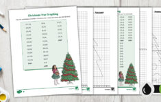 Christmas Tree Plotting Coordinates Graphing Activity pertaining to Christmas Tree Coordinates Worksheets