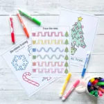 Christmas Tree Tracing Worksheets | Pencil Control Printables In Christmas Pencil Control Worksheets Tracing Lines