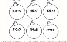 Christmas Triple Digit Multiplication Fact Fluency Practice Worksheets within Christmas Math Worksheets Multiplication
