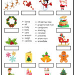 Christmas Word Match   Ezpzlearn Inside Christmas Word Match Worksheets