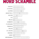 Christmas Word Scramble   Cute & Free Printable | Saturdaygift Inside Unscramble Christmas Words Worksheets