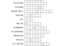 Christmas Word Scramble - Cute &amp; Free Printable | Saturdaygift inside Unscramble Christmas Words Worksheets