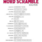 Christmas Word Scramble   Cute & Free Printable | Saturdaygift With Christmas Word Scramble Worksheets Answers