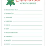 Christmas Word Scramble | Free Printable Christmas Activities Regarding Christmas Word Scramble Worksheets
