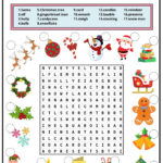 Christmas Word Search 2   Ezpzlearn Throughout Christmas Word Match Worksheets