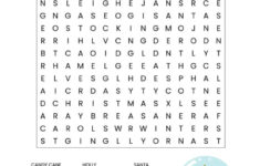 Christmas Word Search Printable (For Kids Or Adults) within Word Search Worksheets Christmas