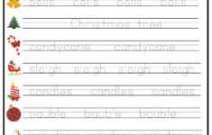 Christmas Word Tracing Worksheet - Ezpzlearn with regard to Free Christmas Tracing Worksheets