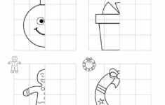 Christmas Worksheet - Symmetry Drawing | Planerium - Worksheets for Free Christmas Symmetry Worksheets