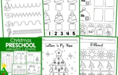 Christmas Worksheets For Preschool – No Prep – In My World inside Preschool Christmas Tree Worksheets