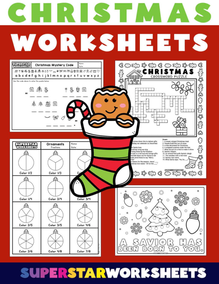 Free Elementary Christmas Worksheets
