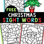Colorsight Words Christmas Worksheets Within Christmas Color By Word Worksheets