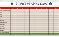 Control Alt Achieve: 12 Days Of Christmas - Guided Math Activity for 12 Days Of Christmas Statistics Worksheets
