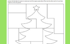 Create A Christmas Puzzle | Worksheet | Education for Christmas Puzzle Worksheets Printable