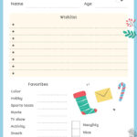Dear Santa: My Christmas Wishlist Template In Christmas Wish List Worksheets