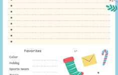 Dear Santa: My Christmas Wishlist Template in Christmas Wish List Worksheets