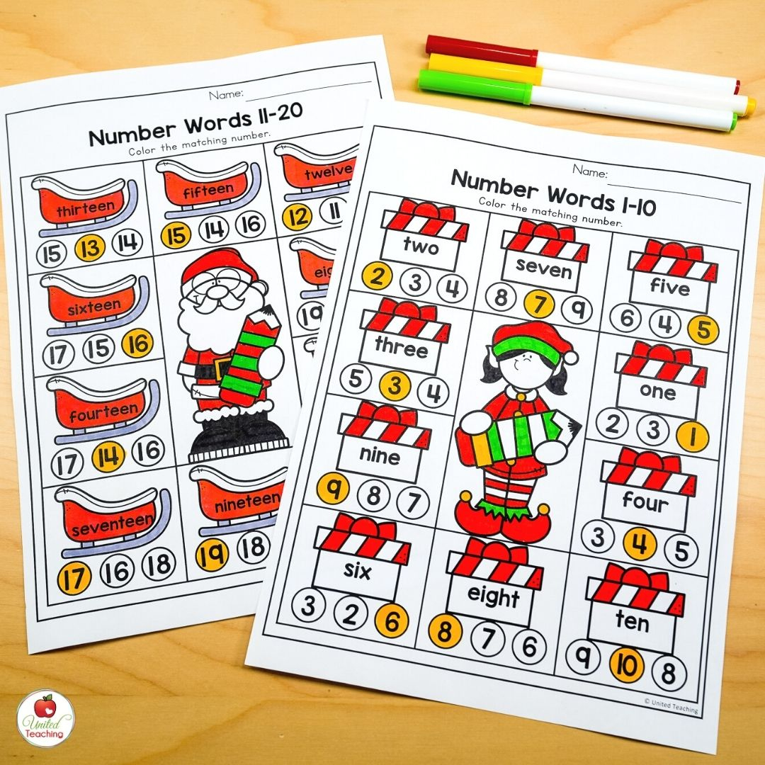 December Worksheets For Kindergarten: Fun And Easy To Use pertaining to Christmas Place Value Worksheets