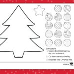 Decorate A Christmas Tree Cut And Paste Worksheet Regarding Cut And Paste Christmas Tree Worksheets