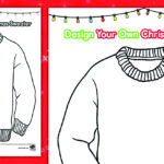 Design Your Own Christmas Sweater Worksheet Within Beyond The Worksheets Ugly Christmas Sweaters
