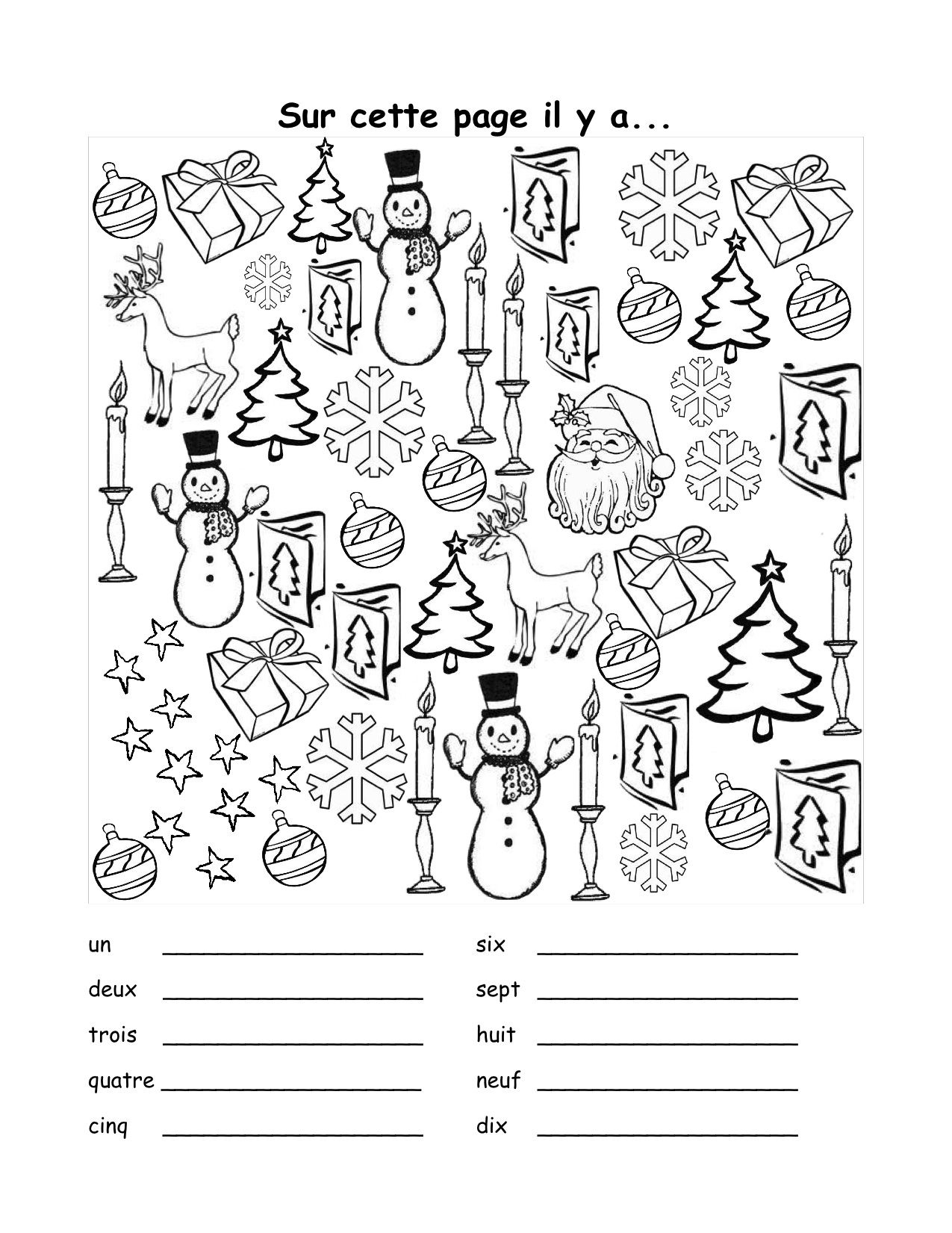 Die 12 Besten Ideen Zu Französische Weihnachten | Französische in French Christmas Worksheets Free