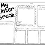 Discover 10 Winter Break Activities And Winter Break Homework Within What I Did Over Christmas Break Worksheets