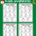 Easy Christmas Math Worksheets   Free!   Kids Activity Zone In Christmas Math Facts Worksheets