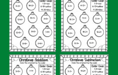 Easy Christmas Math Worksheets - Free! - Kids Activity Zone in Christmas Math Facts Worksheets