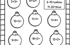 Easy Christmas Math Worksheets - Free! - Kids Activity Zone intended for Free Christmas Addition Worksheets