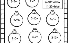 Easy Christmas Math Worksheets - Free! - Kids Activity Zone with Christmas Math Worksheets 1st Grade