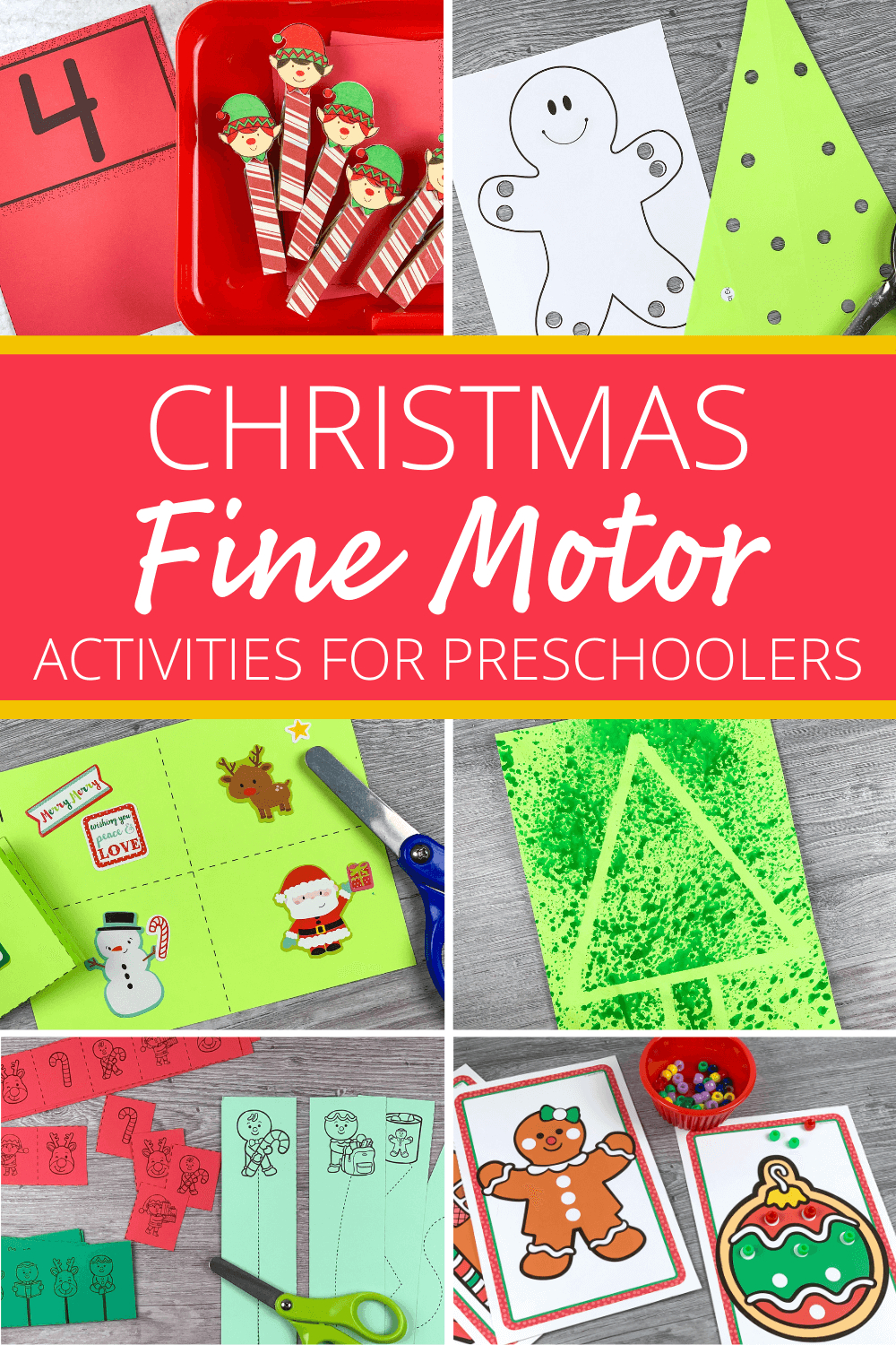 Engaging Christmas Fine Motor Activities For Your Preschoolers pertaining to Christmas Fine Motor Worksheets
