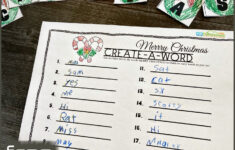 🎄 Free Create A Word Christmas Spelling Activity throughout Free Christmas Spelling Worksheets
